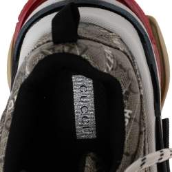 Pre Owned حذاء رياضي غوتشي تريبل إس كانفاس ثلاثي اللون برباط مقاس 36