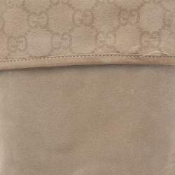 Pre Owned Gucci Grey Suede Knee High Boots Size 36.5