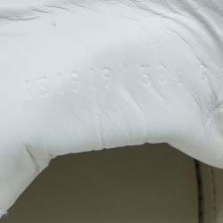 Pre Owned حذاء رياضي غوتشي أيس جلد أبيض شفاه كريستال وترتر عنق منخفض مقاس 38.5