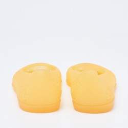 Pre Owned حذاء باليرينا فلات غوتشي إتريتات مطاط غوتشيسيما مستردة مقاس 38