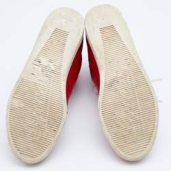 مملوكة مسبقًا Gucci Two Tone Studded Guccissima Leather Dapper Dan High Top Sneakers Size 39.5