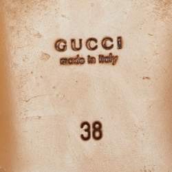 مملوكة مسبقًا Gucci Black Leather Princetown Mule Flats Size 38