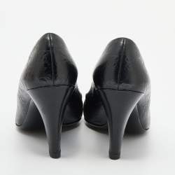مملوكة مسبقًا Gucci Black Guccissima Leather Hysteria Pumps Size 39.5