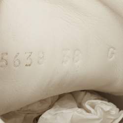 مملوكة مسبقًا حذاء رياضي غوتشي أيس جلد أبيض بقلب مقاس 38