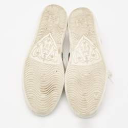 مملوكة مسبقًا حذاء رياضي غوتشي أيس جلد أبيض بقلب مقاس 38