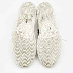 Gucci White Leather Studded Web Ace Sneakers Size 35.5