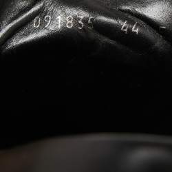 Gucci Black GG Canvas and Leather Double Velcro Strap Low Top Sneakers Size 44 
