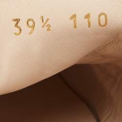 مملوكة مسبقًا Gucci Black Leather Tiger Embroidered Princetown Horsebit Flat Mules Size 39.5