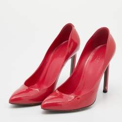Gucci Pink Patent Leather Pointed Toe Pumps Size 38.5