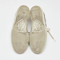 Gucci Beige GG Supreme Canvas Ace Sneakers Size 37