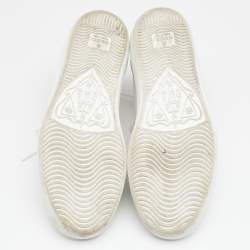 مملوكة مسبقًا Gucci White Leather Low Top Sneakers Size 36