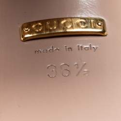 Pre Owned Gucci Light Brown Suede Claudie Platform Sandals Size 36.5