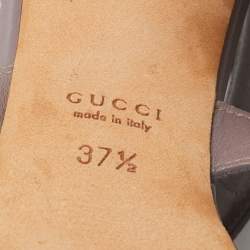 Gucci Mauve Leather Studded Gladiator Sandals Size 37.5