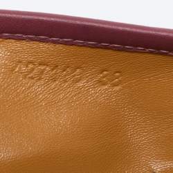 Pre Owned Gucci Beige/Pink GG Supreme Canvas And Leather Blooms Espadrille Flats Size 38