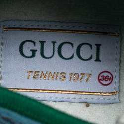 Gucci Blue GG Canvas Tennis High Top Sneakers Size 36.5