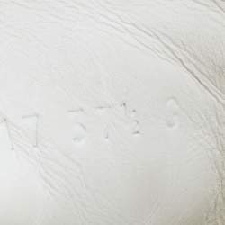 Pre Owned حذاء رياضي غوتشي ايس جلد أبيض مطرز مورد عنق منخفض مقاس 37.5