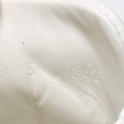 Pre Owned حذاء رياضي غوتشي أس جلد ثلاثي اللون بقلوب بعنق منخفض مقاس 36.5