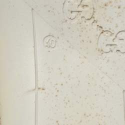 مملوكة مسبقًا Gucci White/Beige Leather And Mesh Leather Flashtrek Sneakers Size 40