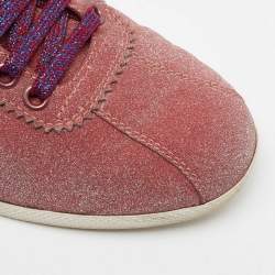 Gucci Metallic Pink Glitter  Bambi Ace Sneakers Size 37