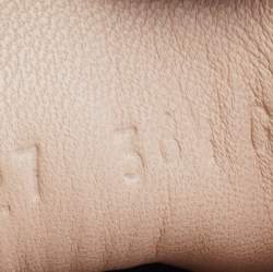 Pre Owned Gucci Blue Leather Ghost Lace Up Low Top Sneakers Size 36.5