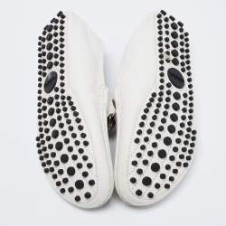 مملوكة مسبقًا Gucci White Leather Horsebit Web Detail Loafers Size 37