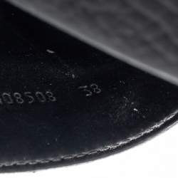 Pre Owned صندل سلايد غوتشي كانفاس سوبريم نمر بينغال جي جي أسود مقاس 38