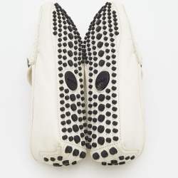 Pre Owned Gucci White Leather Web Horsebit Slip On Loafers Size 36.5