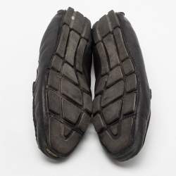Gucci Black Leather Bamboo Horsebit Loafers Size 36.5