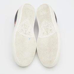 مملوكة مسبقًا حذاء رياضي غوتشي أيس جلد متعدد الألوان مزين بشعار ملك الثعابين مقاس 35.5