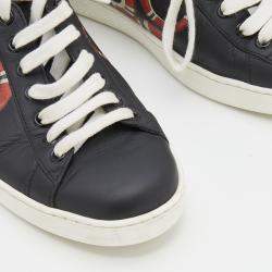 مملوكة مسبقًا حذاء رياضي غوتشي أيس جلد متعدد الألوان مزين بشعار ملك الثعابين مقاس 35.5