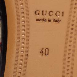 مملوكة مسبقًا Gucci Tri Color Tweed Horsebit Jordaan Loafers Size 40