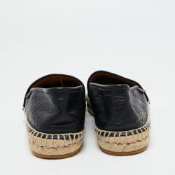 Pre Owned حذاء إسبادريل فلات غوتشي جلد غوتشيسيما أسود مقاس 40