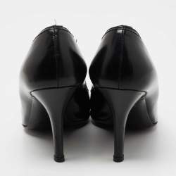 Pre Owned Gucci Black Leather Hysteria Pumps Size 40
