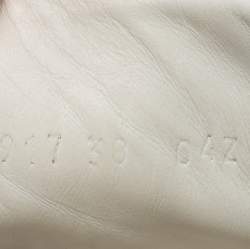 Pre Owned Gucci White Floral Embroidered Leather Ace Low-Top Sneakers Size 38