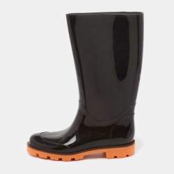 Gucci Rubber Printed Rain Boots - Brown Boots, Shoes - GUC1294730