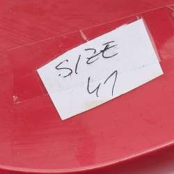 Pre Owned Gucci Pink Jelly Interlocking GG Marola Ballet Flats Size 41