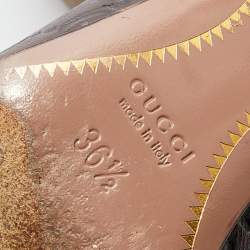 Pre Owned Gucci Brown Guccissima Leather Pumps Size 36.5