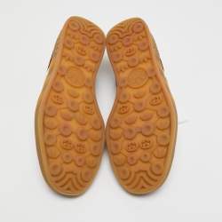 Pre Owned Adidas x Gucci Burgundy Velvet And Suede Gazelle Sneakers Size 44