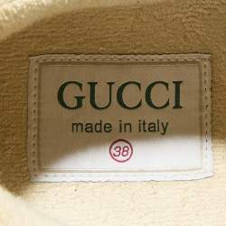 Gucci Multicolor Mesh, Leather and Suede Ultrapace Low Top Sneakers Size 38