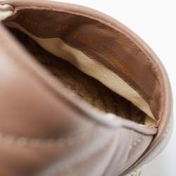 مملوكة مسبقًا Gucci Beige Quilted Leather GG Marmont Espradrille Flats Size 36