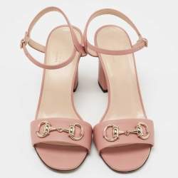 Pre Owned Gucci Beige Leather Claudie Sandals Size 36