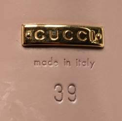 مملوكة مسبقًا Gucci Brown Patent Leather Horsebit Pumps Size 39