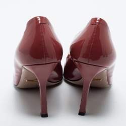 مملوكة مسبقًا Gucci Brown Patent Leather Horsebit Pumps Size 39