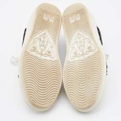 Gucci White Leather Arrow Embellished Ace Low Top Sneakers Size 37