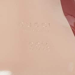 Pre Owned Gucci Red Patent Leather Platform Pumps Size 38.5