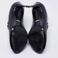 مملوكة مسبقًا Gucci Black Leather Horsebit Roony Booties Size 39