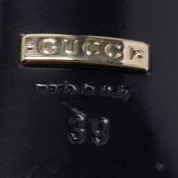 مملوكة مسبقًا Gucci Black Leather Horsebit Roony Booties Size 39