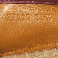 Pre Owned حذاء إسبادريلز غوتشي طباعة تيان سوبريم GG مقاس 36.5