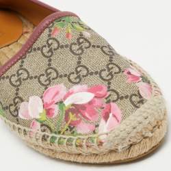 Pre Owned حذاء إسبادريلز غوتشي طباعة تيان سوبريم GG مقاس 36.5