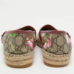 Pre Owned حذاء إسبادريلز غوتشي طباعة تيان سوبريم GG مقاس 36.5